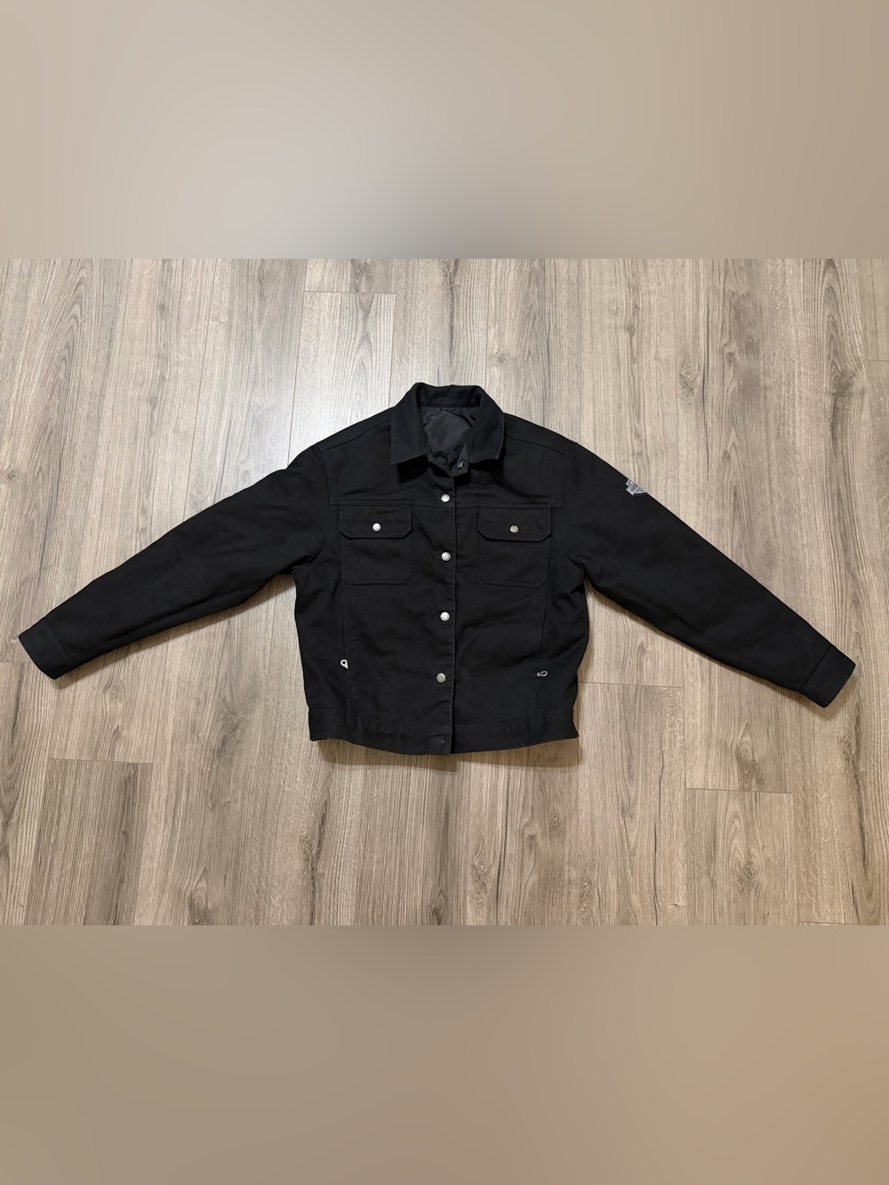 Harley-Davidson Black Button-Front Jean Jacket